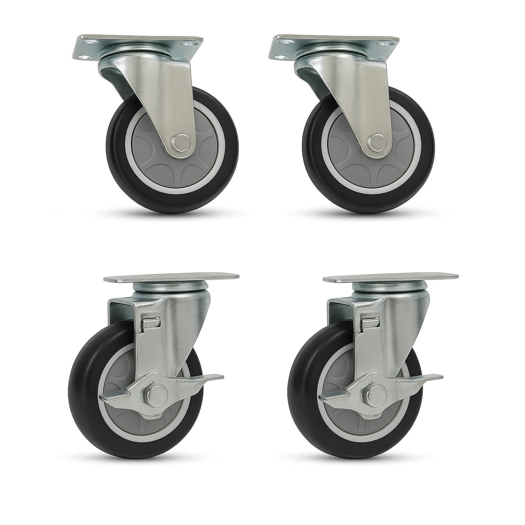4 Inch Heavy Duty Swivel Cabinet Casters