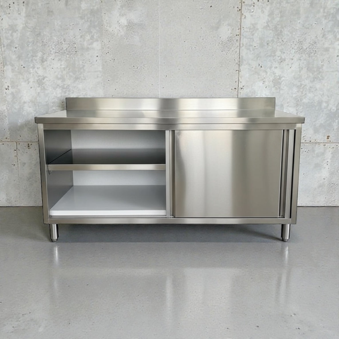 6ft (L) x 2.5ft (W) x 3ft (H)  Sliding Cabinet