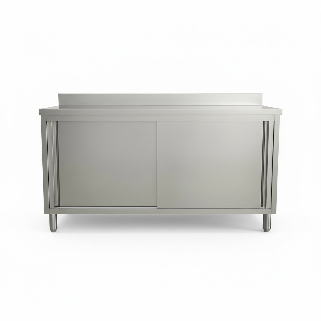 5ft x 2ft Stainless Steel Sliding Doors Cabinet