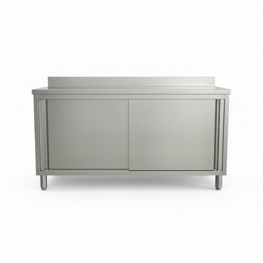 5ft x 2ft Stainless Steel Sliding Doors Cabinet
