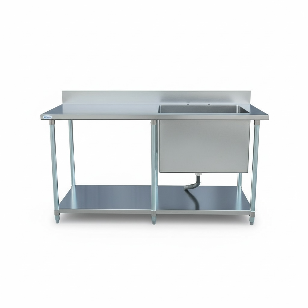 6 ft stainless steel sink table