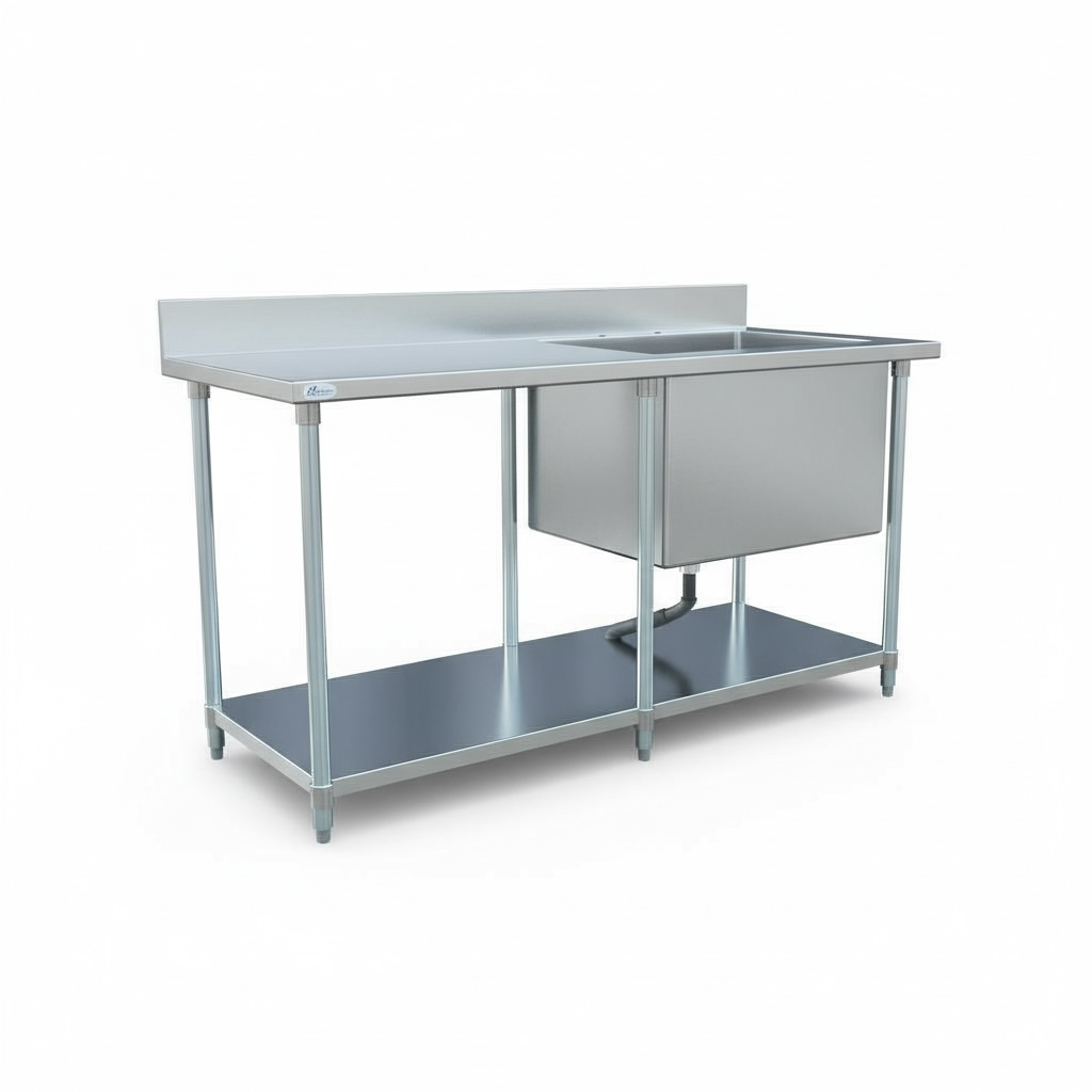 6 ft stainless steel sink table